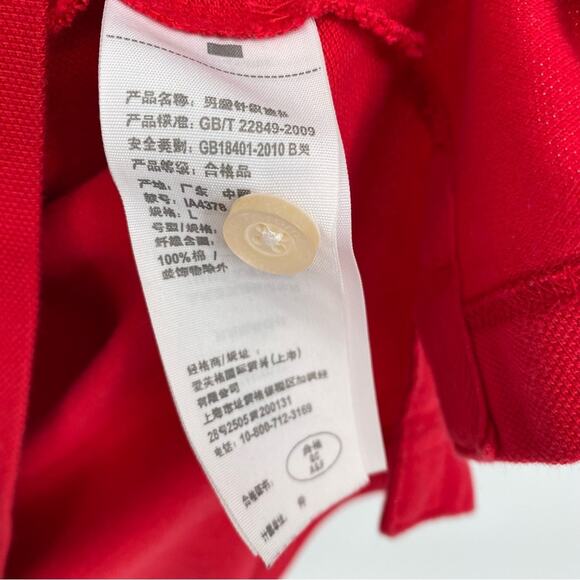 Abercrombie & Fitch Vintage Muscle Polo Shirt Moose Logo Y2K 90s Preppy Red L - Picture 4 of 9